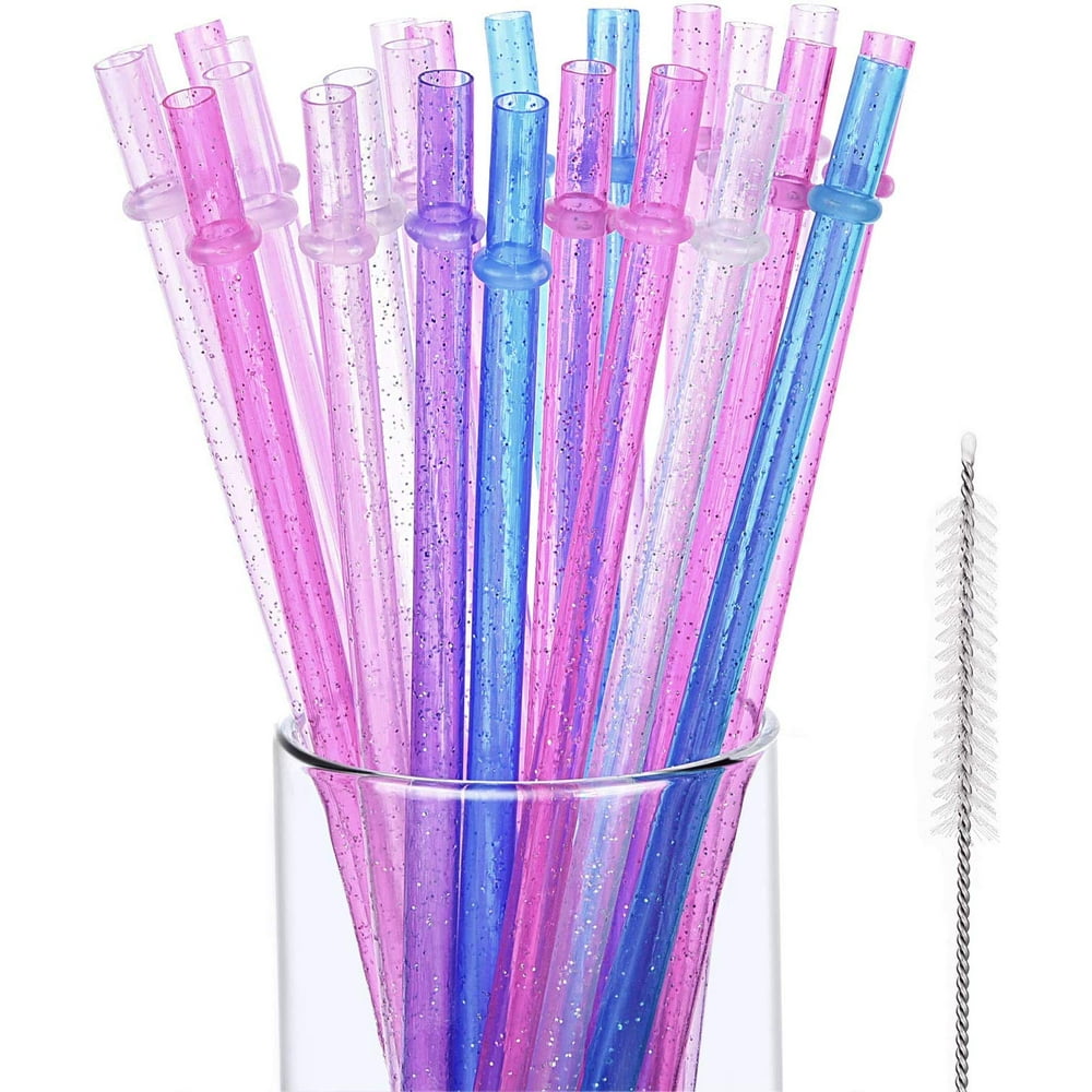 glitter sipper with straw