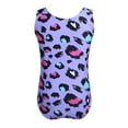 thumbnail image 2 of iiniim Kids Girls One-piece Leopard print Dancing Gymnastics Ballet Dance Jumpsuit Sportswear, 2 of 7