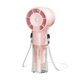 thumbnail image 2 of Ventilador de mano nebulizador Ventilador personal Multifunción Elegante USB Ajuste de 4 velocidades rosa, 2 of 9