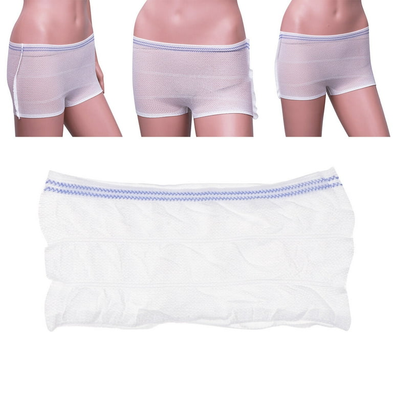 Briefs Disposable Underwear Polyester Woman Puerpera Ladieswomen Mesh Postpartum  Panties Steam Khan Stretch Light Fabric 