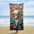 thumbnail image 3 of Guitar Skeleton Rock Microfiber Lightweight Beach Towel Quick Dry Absorbent Thin Towels for Swimming Pool Camping Beach Easy for Vacation Essentials, 3 of 7