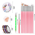 thumbnail image 2 of Diseñador de bolígrafos para uñas, herramienta para decoración de uñas, pinceles para pintar uñas, herramienta para puntear uñas, lámina para uñas, cinta para manicura, 2 of 5