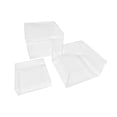 thumbnail image 3 of QualitChoice 3Pcs Buffet Risers Food Riser for Buffet Table for Figures Cosmetics Cupcake black transparent, 3 of 6