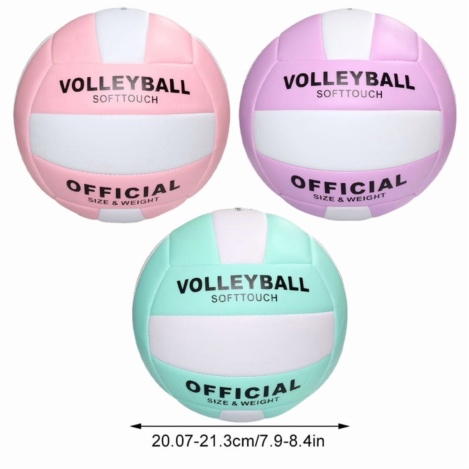 Macaron Volleyball Official Size No.5 PVC/PU 2.7mm thickness Machine Sewing Soft Beach Air Volleyball Professional Match Balls