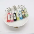 thumbnail image 4 of LLavero de resina de imitación para botella de vino y cerveza para hombre y mujer, colgante para bolsa de coche, accesorio de joyería, regalo al por mayor, 2023, 4 of 4