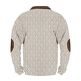 thumbnail image 4 of Blusas y camisas de manga larga con cuello redondo Sudadera con capucha de cuello redondo para hombre Jersey estampado Blusa de poliéster de manga larga para hombre, 4 of 4