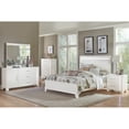 thumbnail image 3 of Newboti Furniture White High Gloss Finish Modern Queen Bed LED Light Headboard Faux Leather Upholstered Wooden Furniture NO.84102, 3 of 8