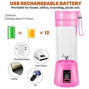 Portable Personal Blender Mini Blender Household Mixer Fruit Juicer ,Smoothie Blender For Shakes And Smoothies,Travel Personal Blender With USB Rechargeable Batteries,6 Blades-380ml
