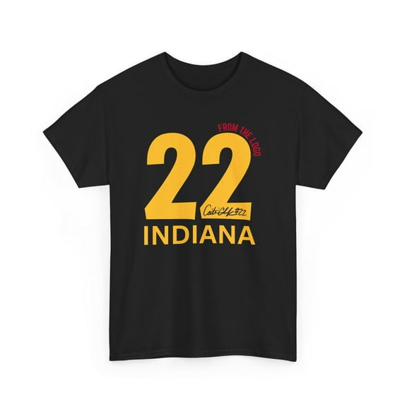 2024 Indiana Caitlin Clark #22 Basketball for fan Gifts Unisex Cotton Tee