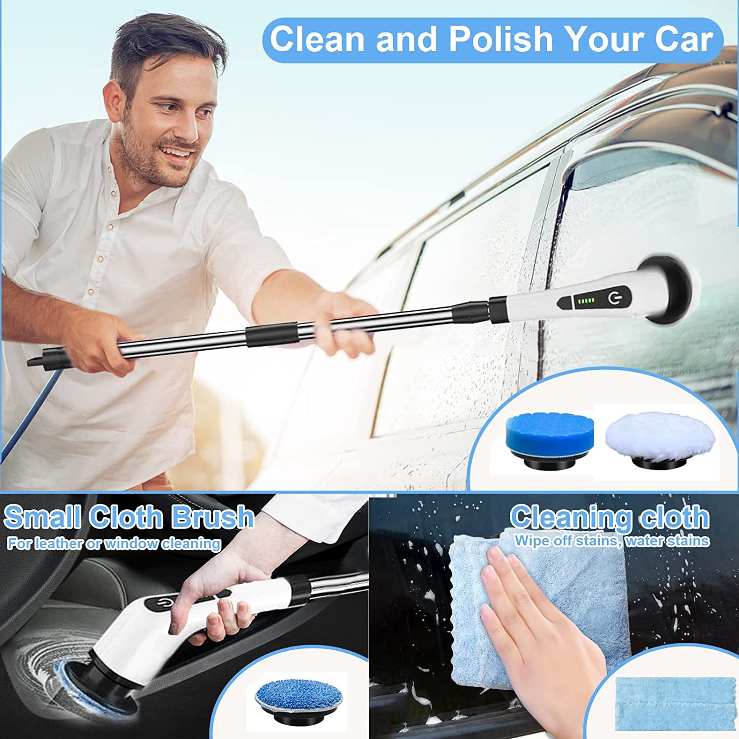 CLEANSPIN™ - 7 in 1 Electric Spin Scrubber – HH