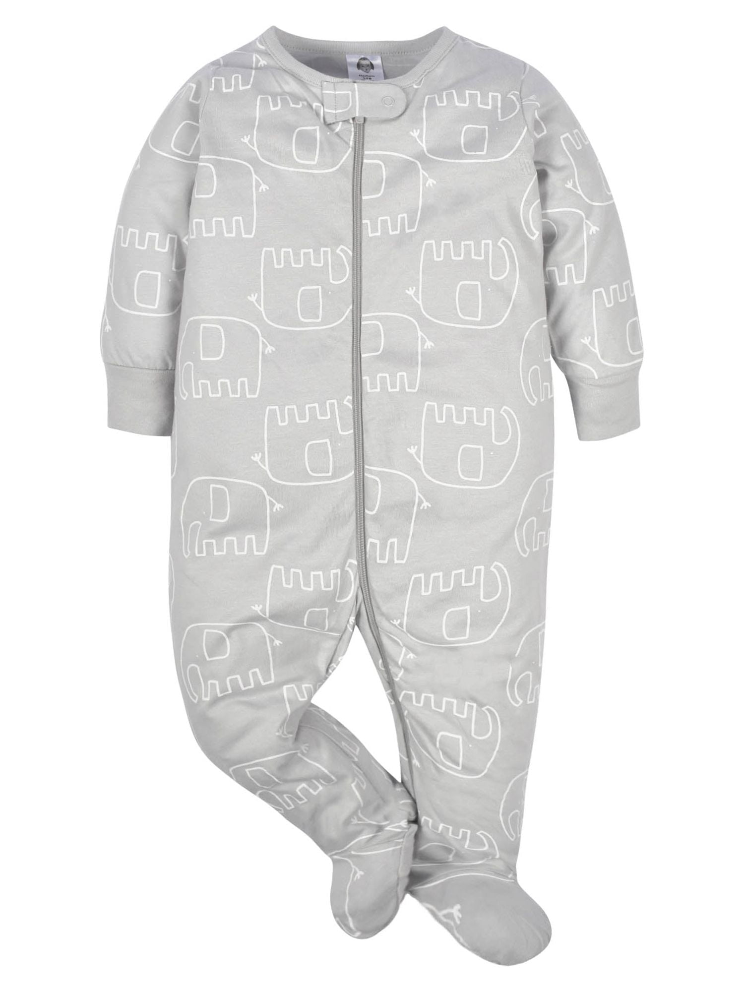 Gerber Baby Boy or Girl Gender Neutral Sleep 'n Play Footed Pajamas, 4-Pack