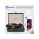 thumbnail image 2 of Asmuse Record Player 3-Speed Belt Drive Turntable For Vinyl Bluetooth Record Player With Built-In Stereo Speakers And RCA Output Yellow Wood Finish, 2 of 5