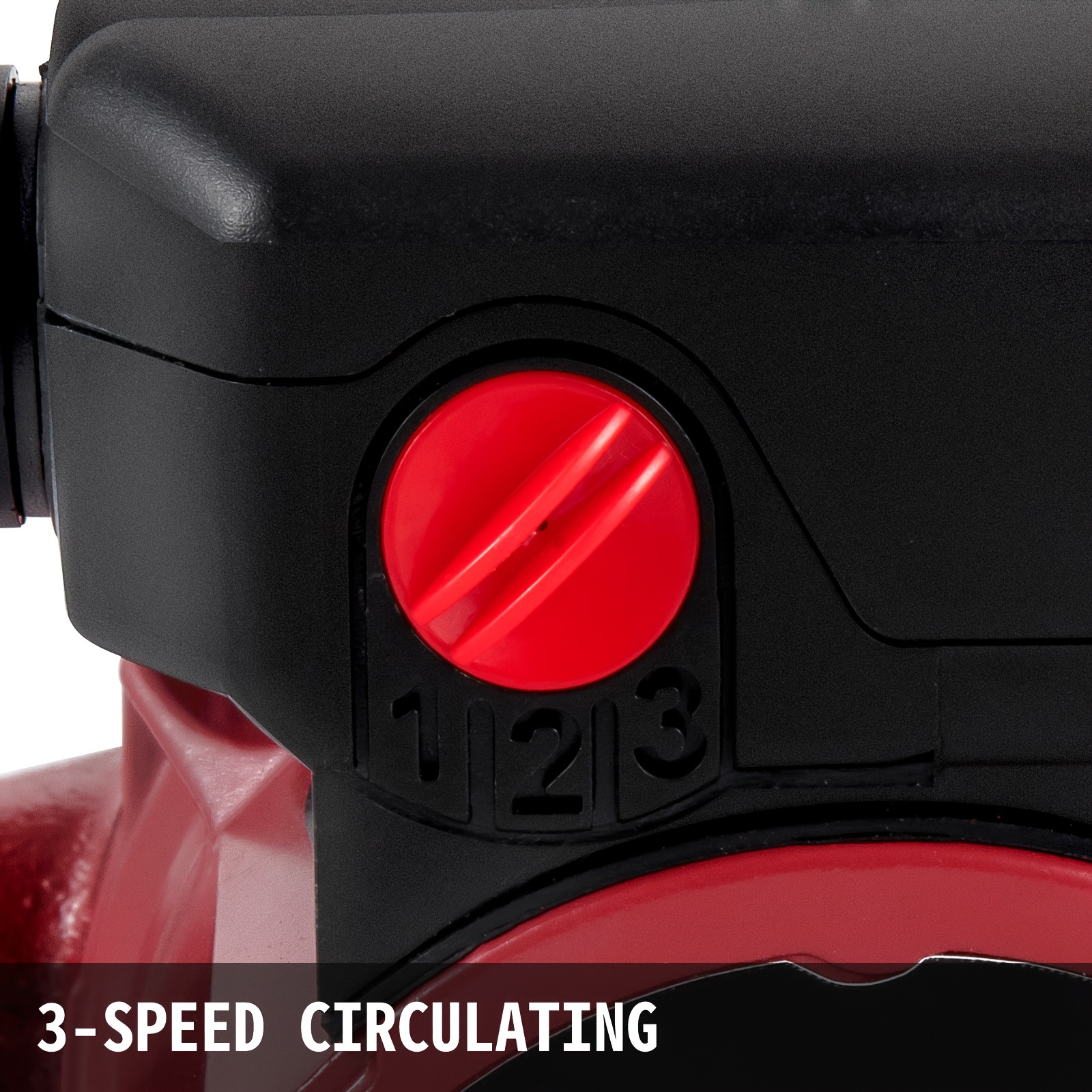 VEVOR Recirculating Pump, 93W 110V Water Circulator Circulating Pump NPT 3/4" W/Brass Fittings, 3-speed Control Recirculation 9.5 GPM RS15-6 For Electric Water Heater System
