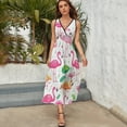 thumbnail image 4 of Flamingo Pattern King Size Sleeveless Dress Dresses Summer Women Dresses Clothing Woman Dresses Dress, 4 of 6