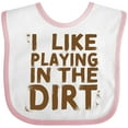 thumbnail image 3 of Inktastic I Like Playing in the Dirt Boys or Girls Baby Bib, 3 of 4