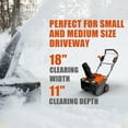 thumbnail image 6 of NOVUS Cordless Snow Blower Battery Powered 18 Inch, 58V 5Ah Battery and Charger Included, 6 of 9