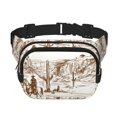 thumbnail image 1 of Balery Western Desert Cowboys Mochila Cinturón para Mujeres y Hombres, Bolsa de Cintura Impermeable de Doble Capa con Correa, 1 of 9