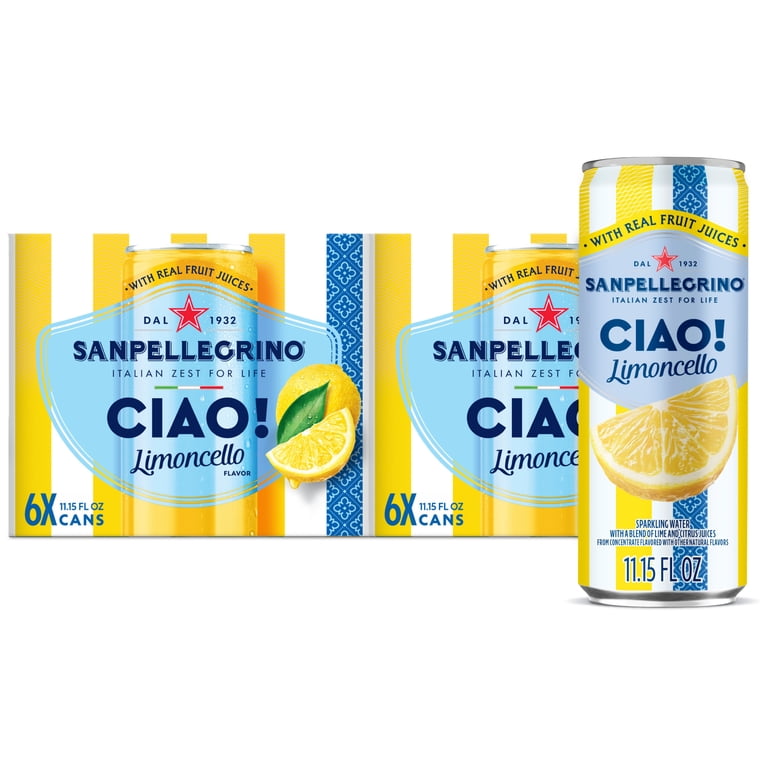 Sanpellegrino CIAO Limoncello Sparkling Water, 11.15 fl oz, 24 Pack photo 1