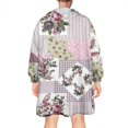 thumbnail image 2 of Wearable Oversized Blanket,Pioneer Flower Floral Print Pattern Wearable Blanket Hoodie for Adults,Cozy Hooded Blankets with Super Pockets,Super Warm Fuzzy Pullover for Women & Men, 2 of 6