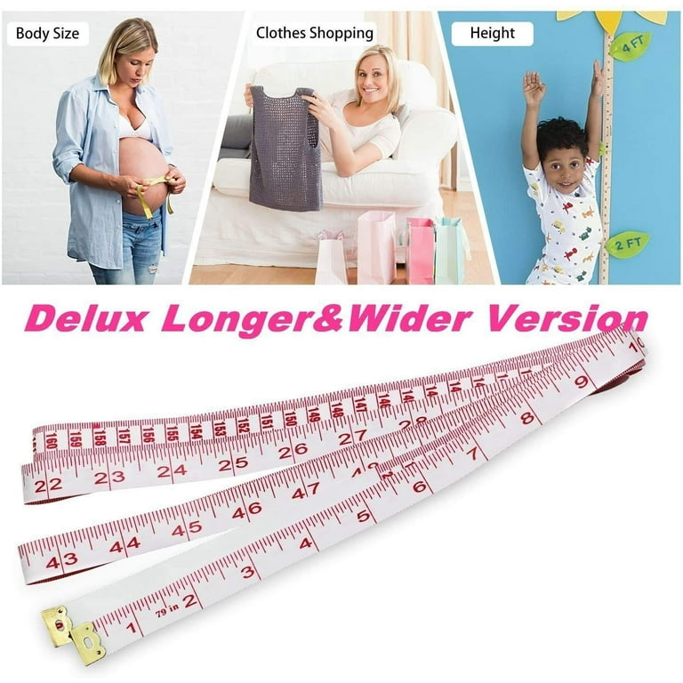 Sewing Ruler 5PCS Body Measuring Ruler Sewing Tailor Tape Measure Soft  Flexible 79'' /200 cm Color Selected For You