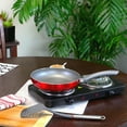 thumbnail image 5 of Oster Herscher 9.5 inch Aluminum Frying Pan in Red, 5 of 5
