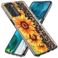thumbnail image 2 of MUNDAZE Motorola Moto G Play 2021 Shockproof Clear Hybrid Protective Phone Case Yellow Summer Sunflowers Brown Leopard Honeycomb Cover, 2 of 5