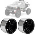 thumbnail image 6 of 4Pcs 2.2in Metal Lock tire Wheel Hub Heavier Accessory for Rock Crawler 1/10 black, 6 of 8