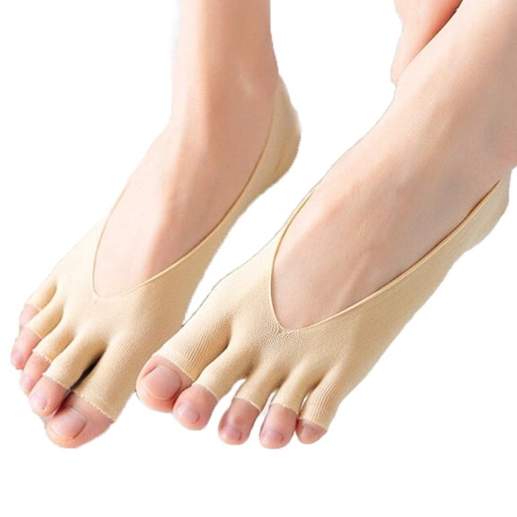 vlrwzc 1 Pair Women Socks Breathable Soft Elastic Open Toe Sock High Quality Invisible Sox Ultra-thin Casual Sokken Calcetines Kawaii