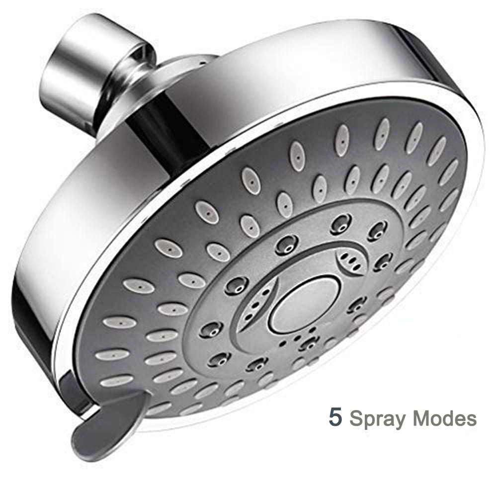 Yipa 5 Spray Patterns High Pressure Rain Shower Head Handheld Shower Head High Flow Adjustable Showerhead Bathroom Sprayer