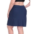 thumbnail image 5 of HDE Womens Plus Size Skort Skirt with Bike Shorts Active Golf Swim Skirt Pockets Navy Blue - 18 Plus, 5 of 5