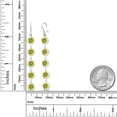 thumbnail image 2 of Gem Stone King 10.00 Ct Round Canary Mystic Topaz 925 Sterling Silver Earrings, 2 of 2