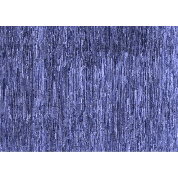 Ahgly Company Machine Washable Indoor Rectangle Abstract Blue Modern Area Rugs, 2' x 4'