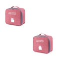 thumbnail image 1 of yingyy Emergency Organizer for Zipper Closure Household Empty Storage Bag Classification Dust-proof Students Survival Package Case Red Large 2Set, 1 of 6