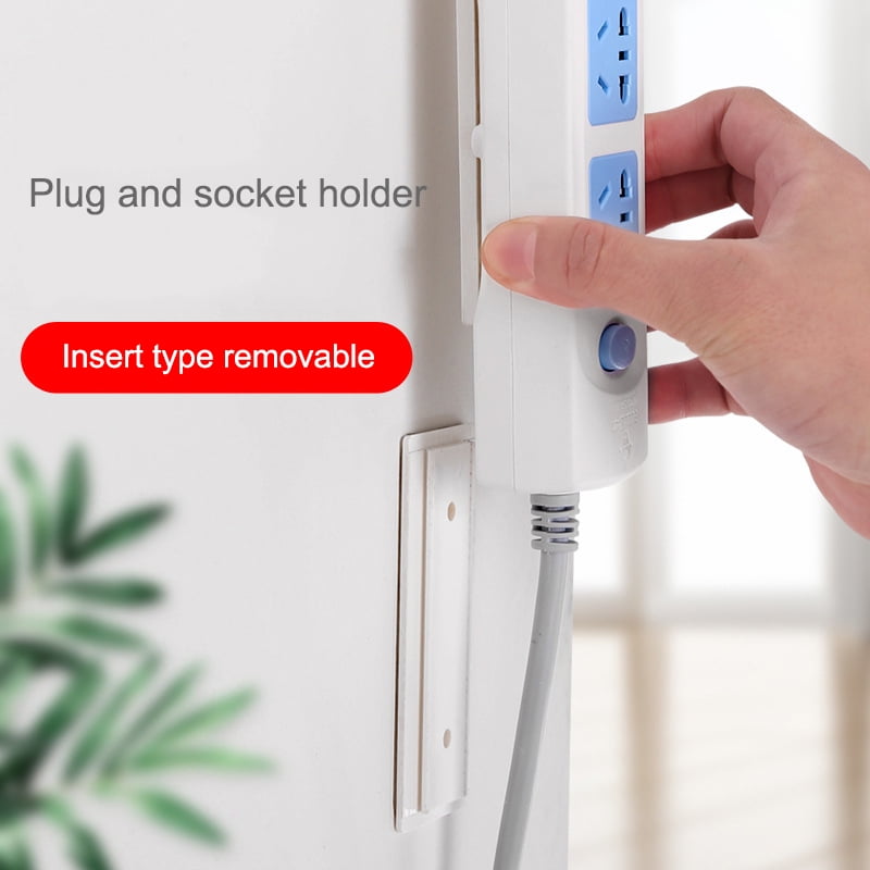 Magic Plug Holder Seamless Punch-free Plug Sticker Wall Fixer for Sockets