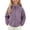 Purple, variant on CYRBOKO Girls Fleece Jackets, Zip Up Long Sleeve Thermal Stand Collar Winter Outerwear Purple Size 7-8 T