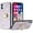 Good Luck Floral Purple, variant on For iPhone 16 6.1 inch SPLENDID Diamond Glitter Ornaments Engraving Case Cover - Good Luck Floral Gold