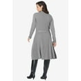 thumbnail image 2 of Jessica London Women's Plus Size Belted Cable Sweater Dress, 2 of 5
