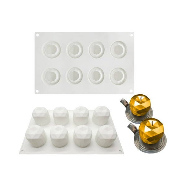 Molde de silicona para mousse de frutas, molde para postres, molde para manzana, pera, limón, piña, mango, naranja y cereza