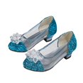thumbnail image 2 of Akiihool Girls Mary Jane Shoes Girls Dress Shoes Flower Wedding Mary Jane Ballet Toddler/Little/Big Kids (Blue,3), 2 of 6