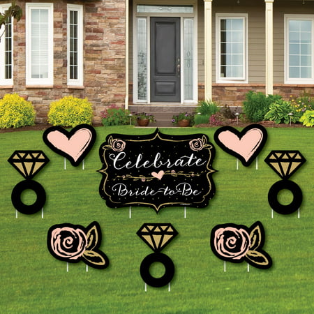 Best Day Ever - Yard Sign & Outdoor Lawn Decorations - Bridal Shower Yard Signs - Set of