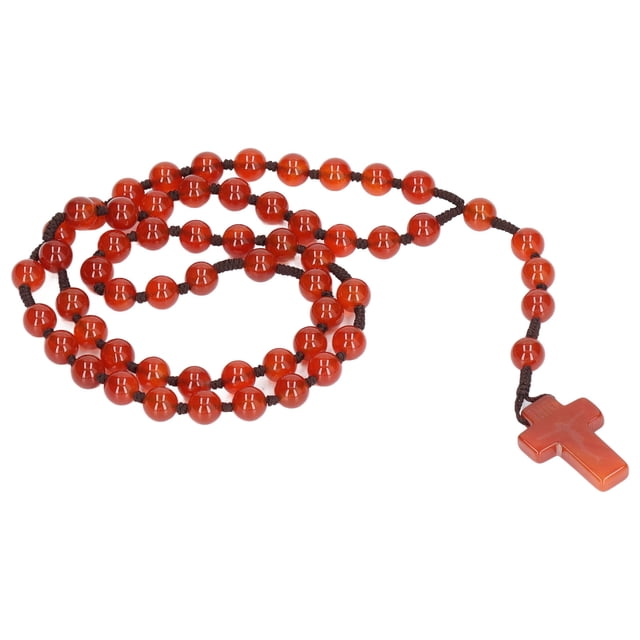 Rosario Católico, Grabado Con Láser, Mano De Obra Fina, Collar De Rosario Portátil, Profesión Para Mujer Para Uso Diario Para Regalos Religiosos