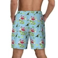 thumbnail image 2 of Lsque Mens Swim Trunks Flamingos And Tropical Plants Pattern - Bathing Suit Compression Liner - Beach Swim Shorts Swimwear - (S-3XL) - Stretch Quick Dry -Medium, 2 of 9