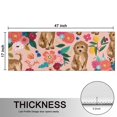thumbnail image 5 of Kitchen Rugs Sets Of 2,Dogs with Flowers Anti Fatigue Kitchen Mat Rugs Non Slip Washable,Decorative Kitchen Floor Mats for Kitchen,Sink,Laundry,17"X47", 5 of 5