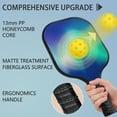 thumbnail image 4 of Pickleball Paddles Set Of 1, Fiberglass Surface, Fluid Smoke Aurora Art Style, 1 Paddle, 2 Balls & Bag, 4 of 5