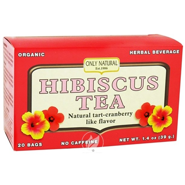 (4 Pack) Only Natural Hibiscus Tea Organic 20 Bag