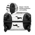 thumbnail image 4 of Fotbe Dachshund Dog Luggage Cover Protector,Suitcase Protector,Scratch and Dirt Resistant,Fits 18-32 Inch Luggage-X-Large, 4 of 9