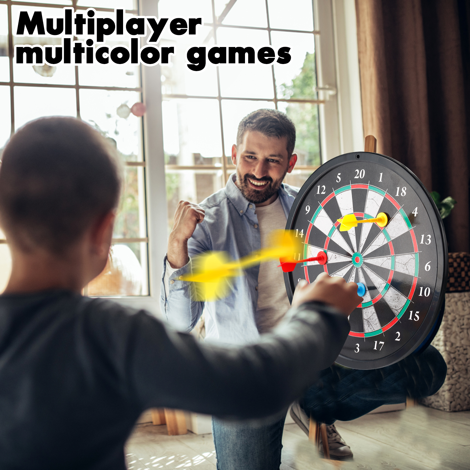 12 Freccette E Bersaglio Professionale | Ottimo Gioco Al Coperto Per Bambini E Adulti | Ideale Per Feste E Tornei