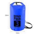 thumbnail image 3 of Saco De Bolsa Seca Bolsa seca impermeable Pack Saco Natación Kayak Barco Trekking (3L Azul oscuro), 3 of 4
