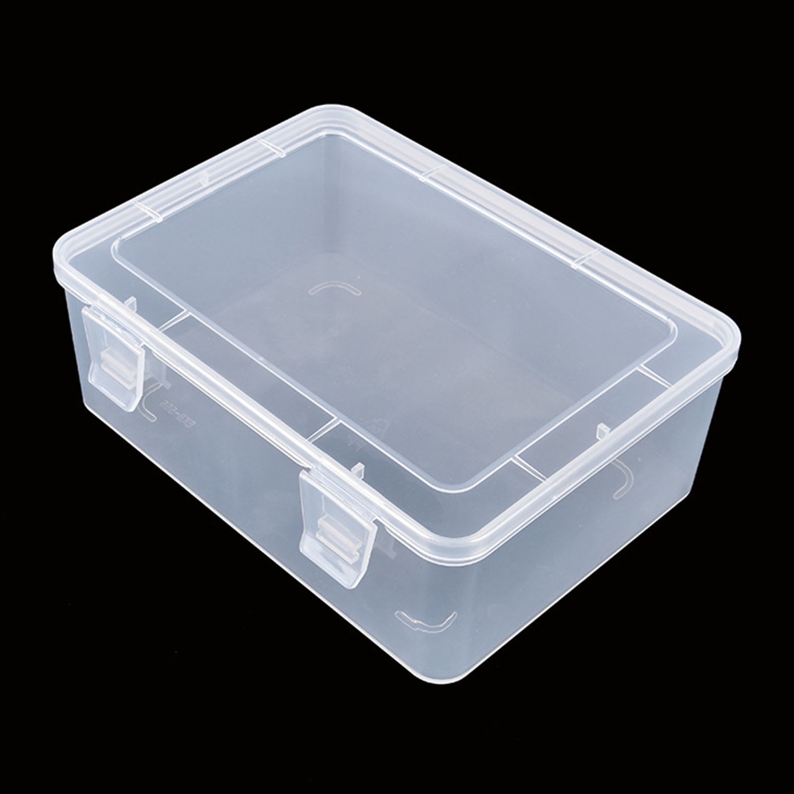 Rectangle Transparent Large Capacity Plastic Storage Box Container with Lid Util