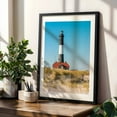 thumbnail image 4 of Fire Island Lighthouse 02 - New York Photography Black Framed Wall Art Print 16 x 20 inches, 4 of 8